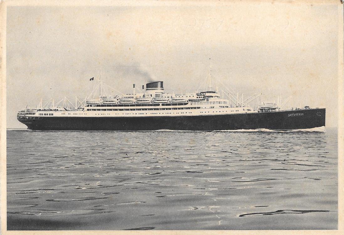 M/n Saturnia. Italia di navigazione. Non viaggiata