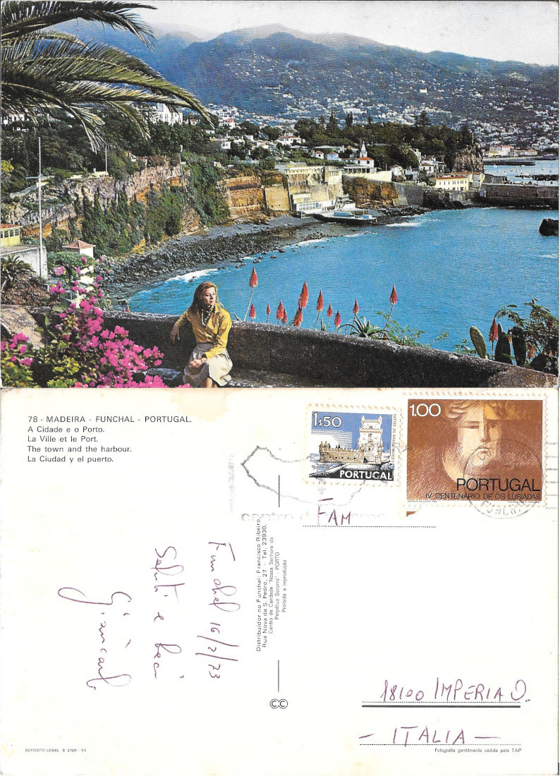 Madeira. Funchal. The town and the harbour. Viaggiata 1973
