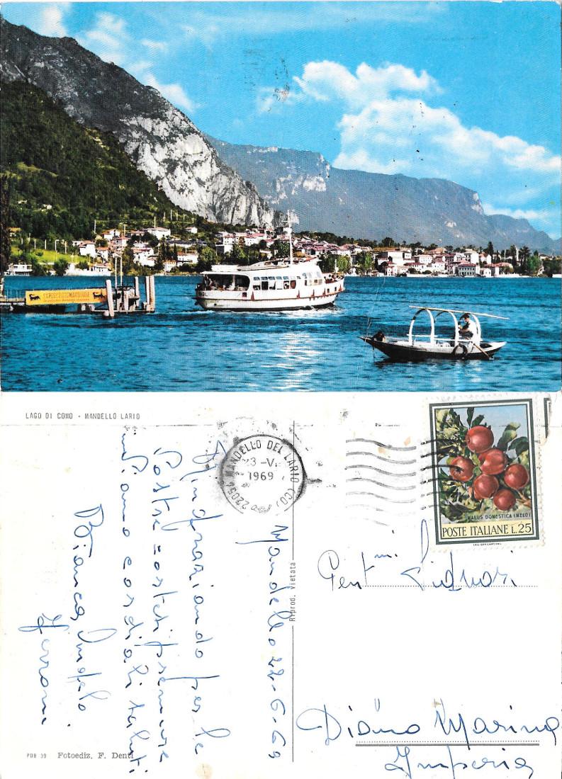 Madello Lario (CO). Viaggiata 1969