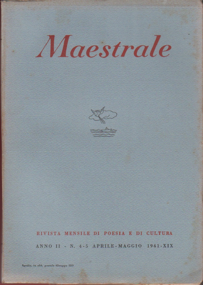 Maestrale. Rivista mensile di poesia e cultura. Anno II. n. …