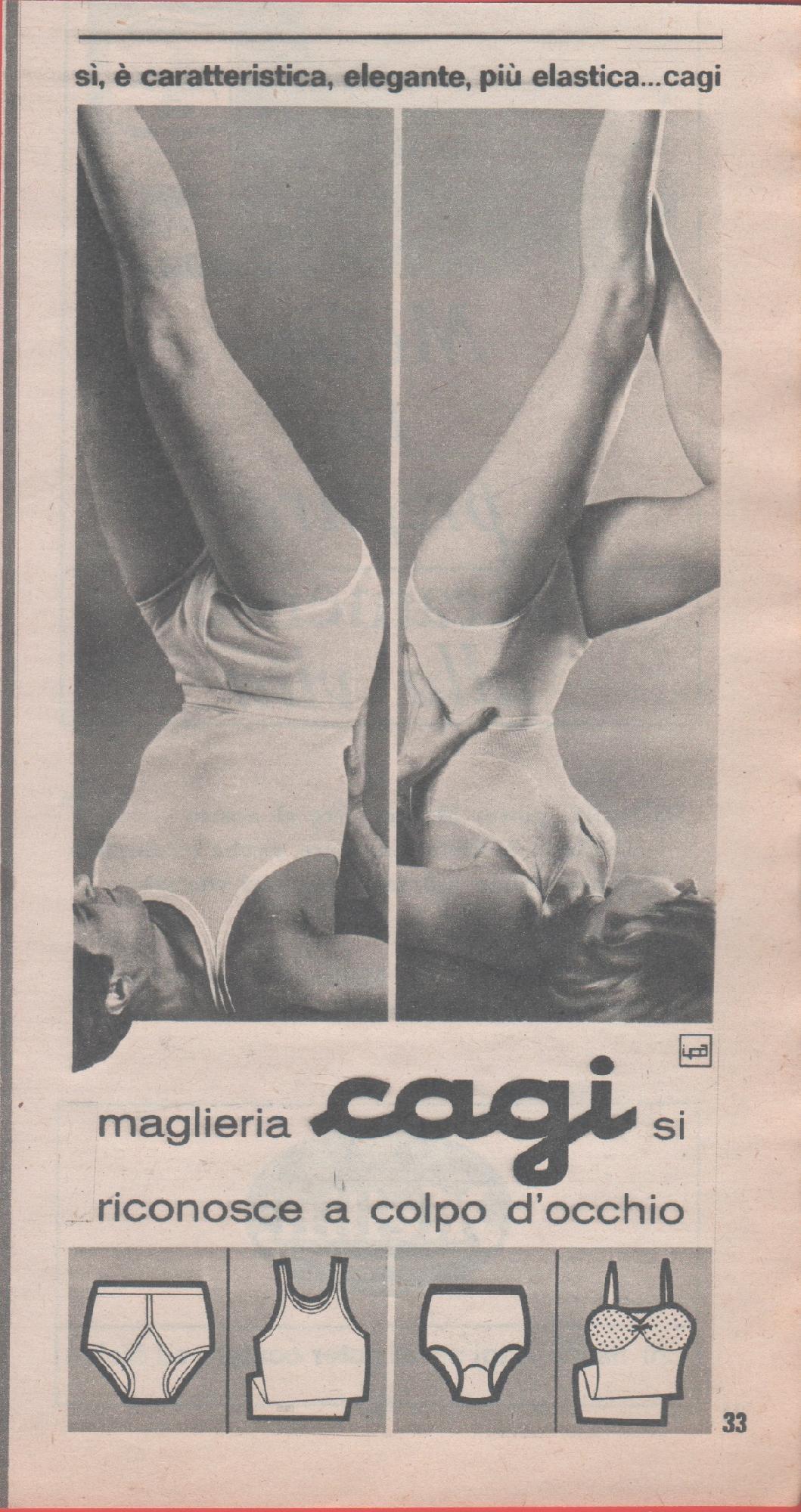 Maglieria Cagi. Pubblicità 1963