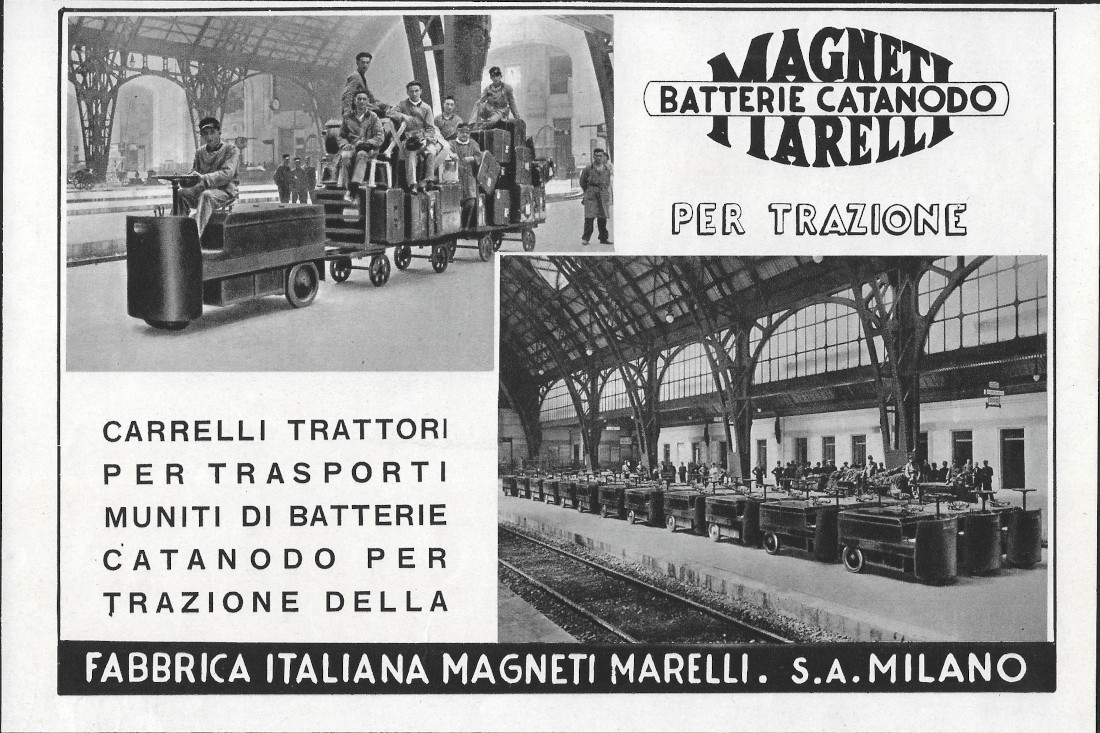 Magneti Marelli, Batterie Catanodo per Trazione - Advertising 1937