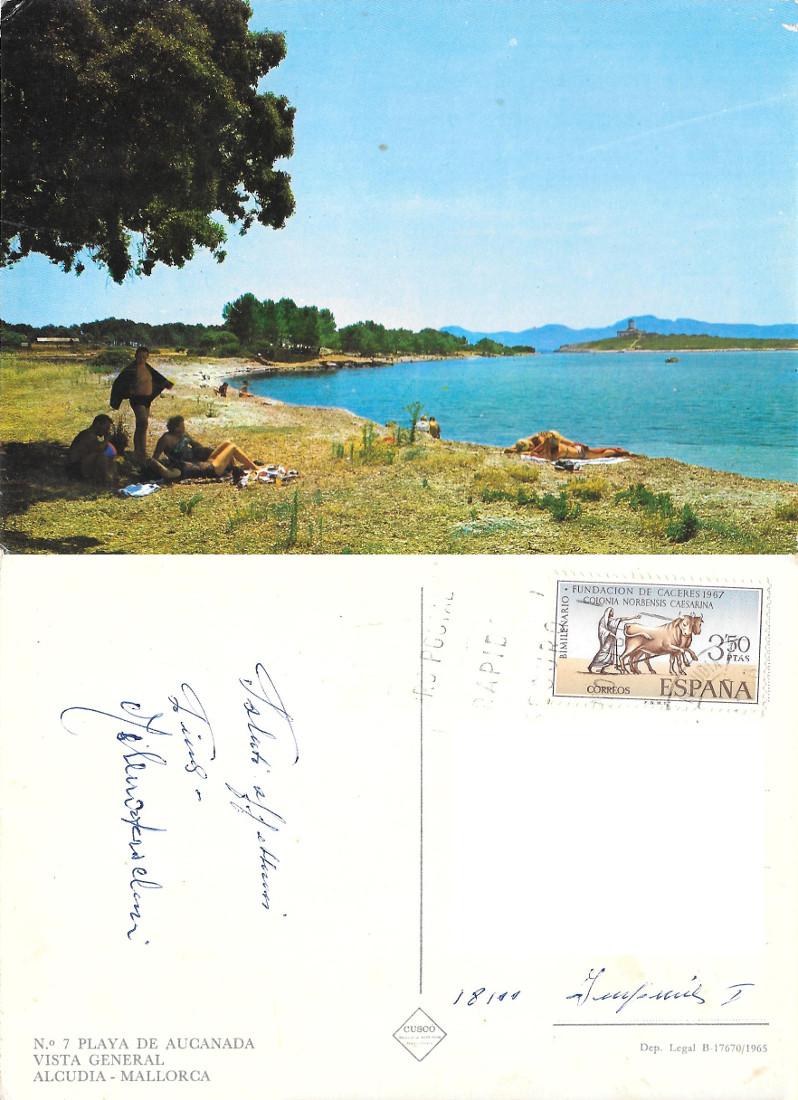 Mallorca. Playa de Aucanada. Viaggiata