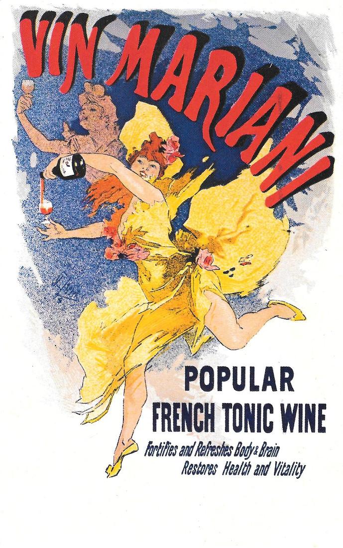 Manifesto per il vino Mariani (1894). J. Cheret. Non viaggiata