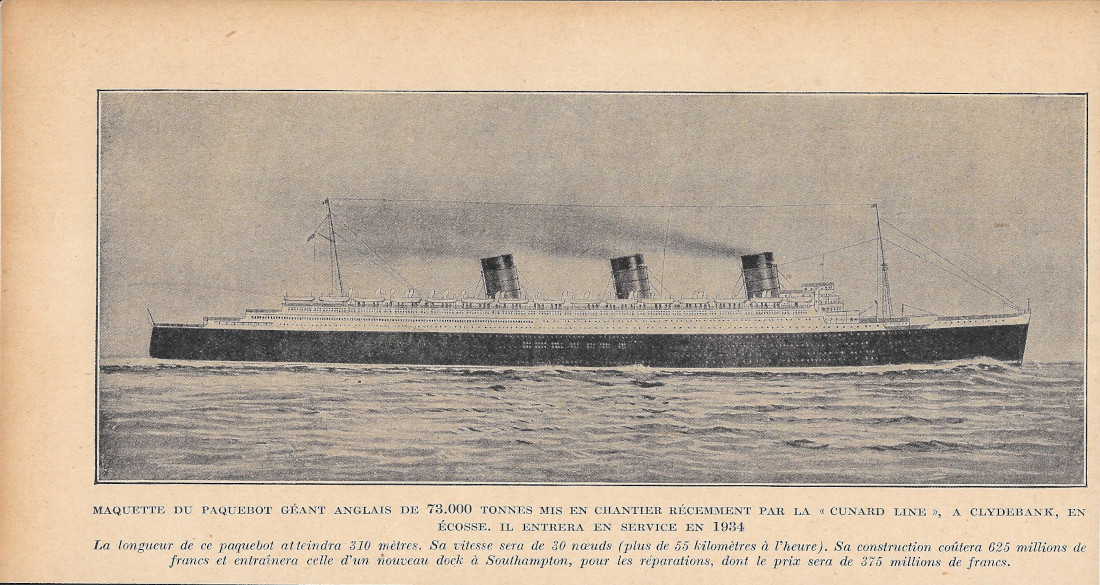Maquette du paquebot géant anglais de 73.000 tonnes - Immagine …