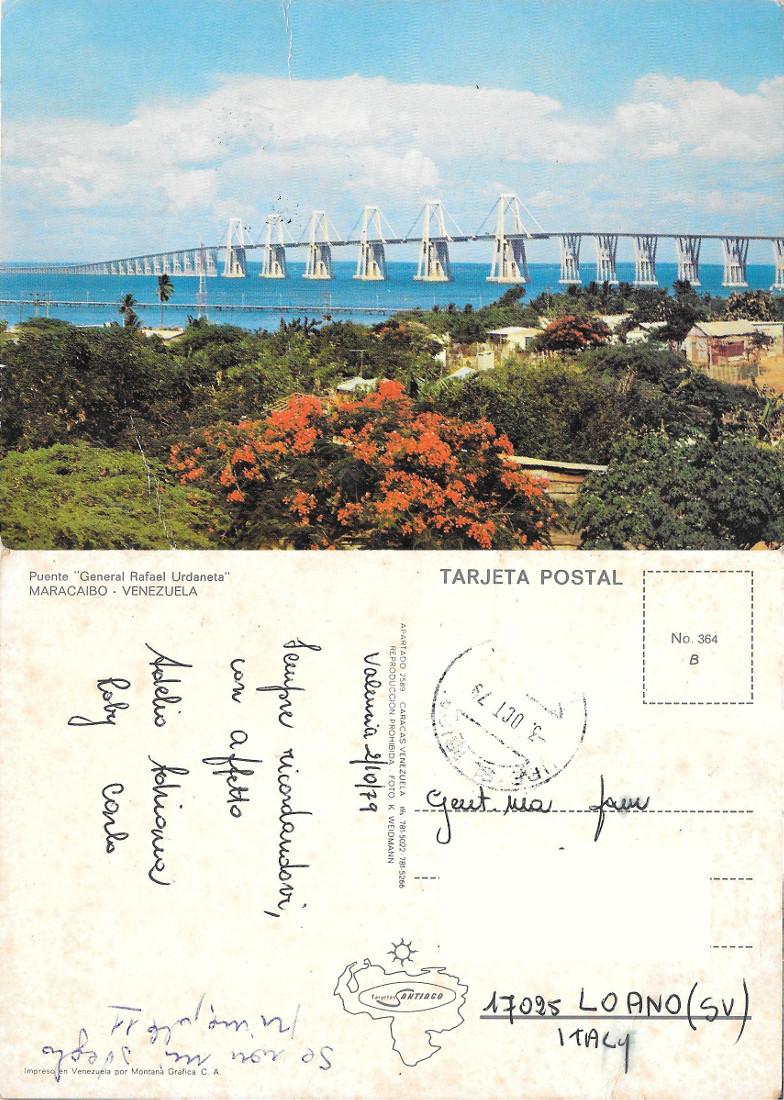 Maracaibo. Puente general Rafael Urdaneta. Viaggiata 1979