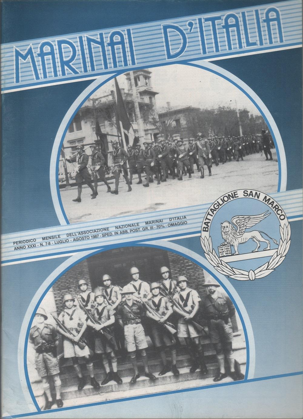 Marinai d'Italia. n. 7/8 luglio/agosto 1987