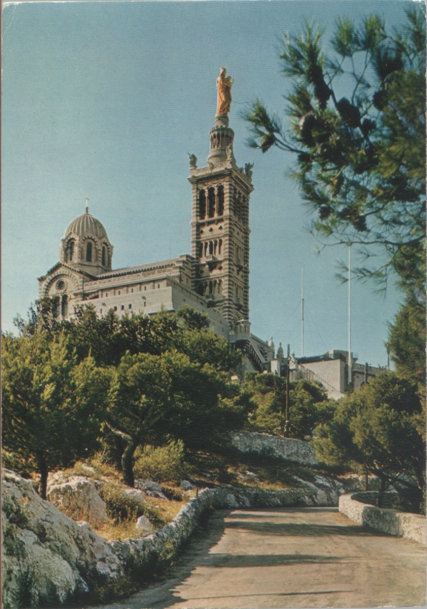 Marseille. Basilique Notre-Dame de la Garde. Viaggiata 1983