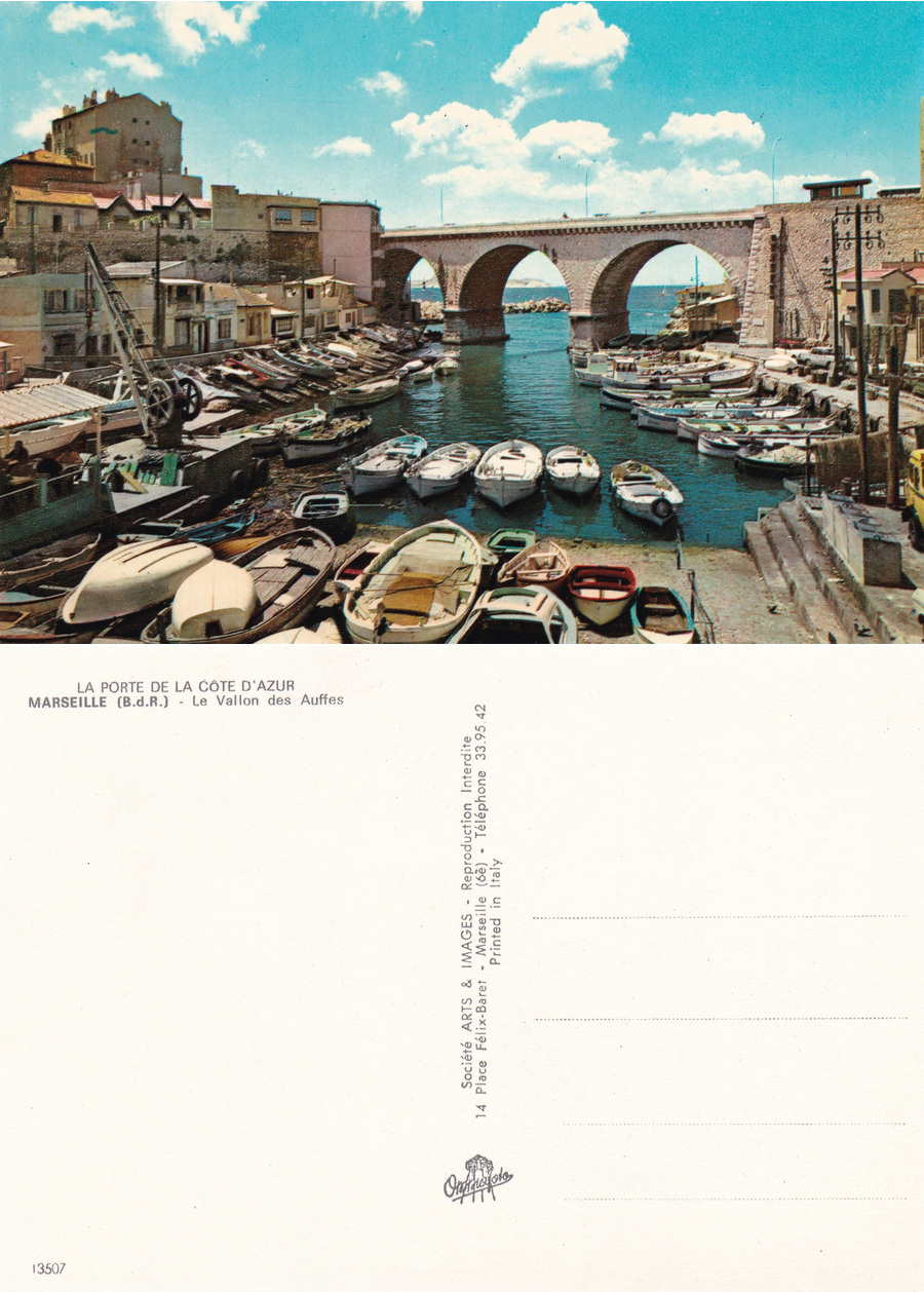Marseille. Le Vallon des Auffles. Non viaggiata