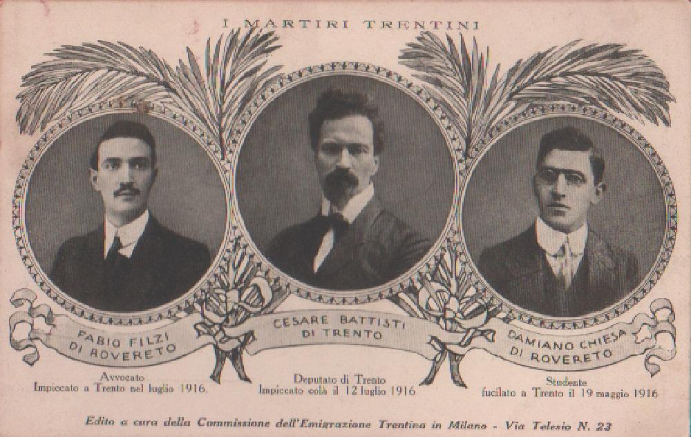 Martiri trentini. Non viaggiata