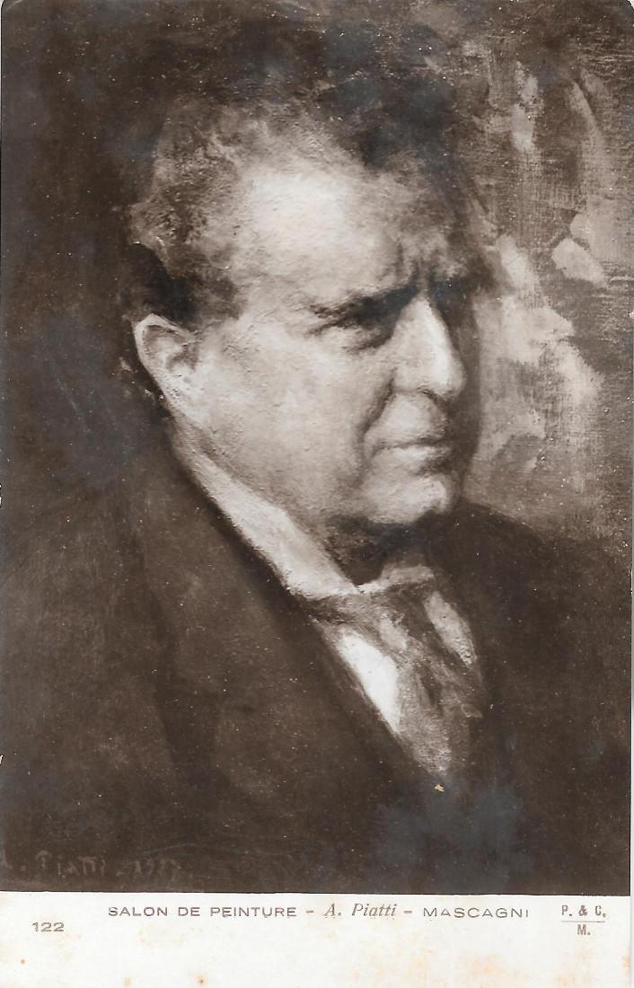 Mascagni (A. Piatti). Non viaggiata, originale