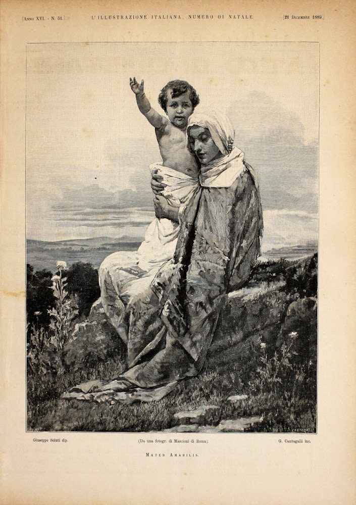 Mater Ababilis da un quadro di Giuseppe Sciuti. Stampa 1889