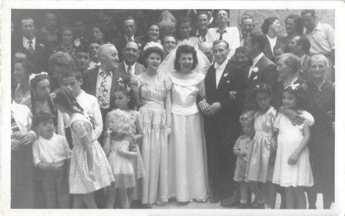 Matrimonio. Foto di gruppo A. Fotografo Bertolini. Noceto (PR)