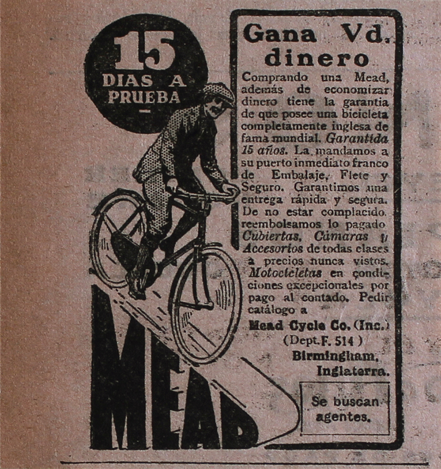 Mead Cycle Co. - Advertising 1922