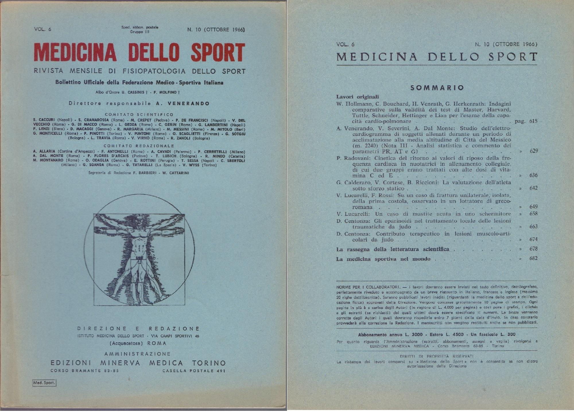 Medicina dello Sport N. 10 Ottobre 1966