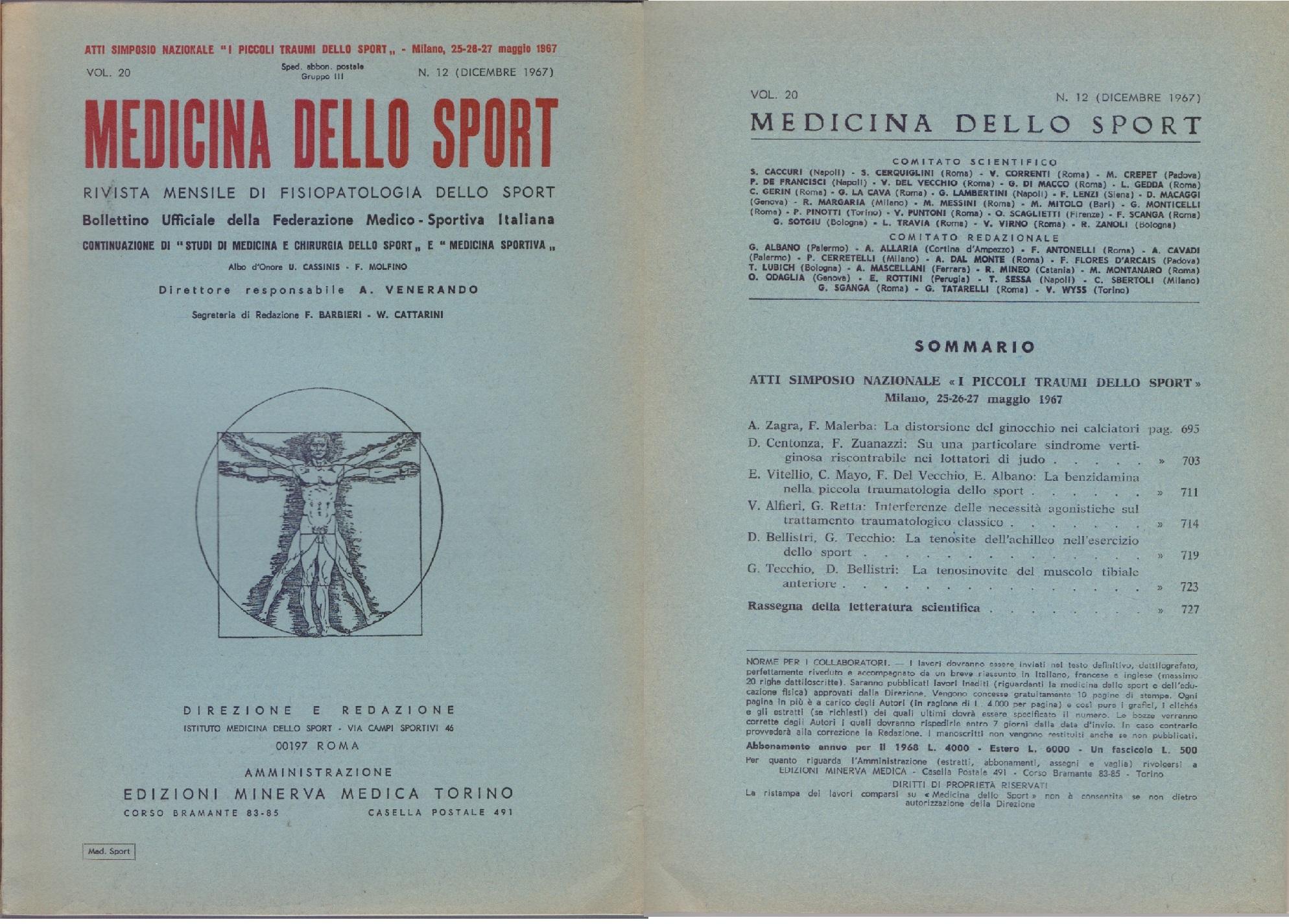 Medicina dello Sport N 12 Dicembre 1967