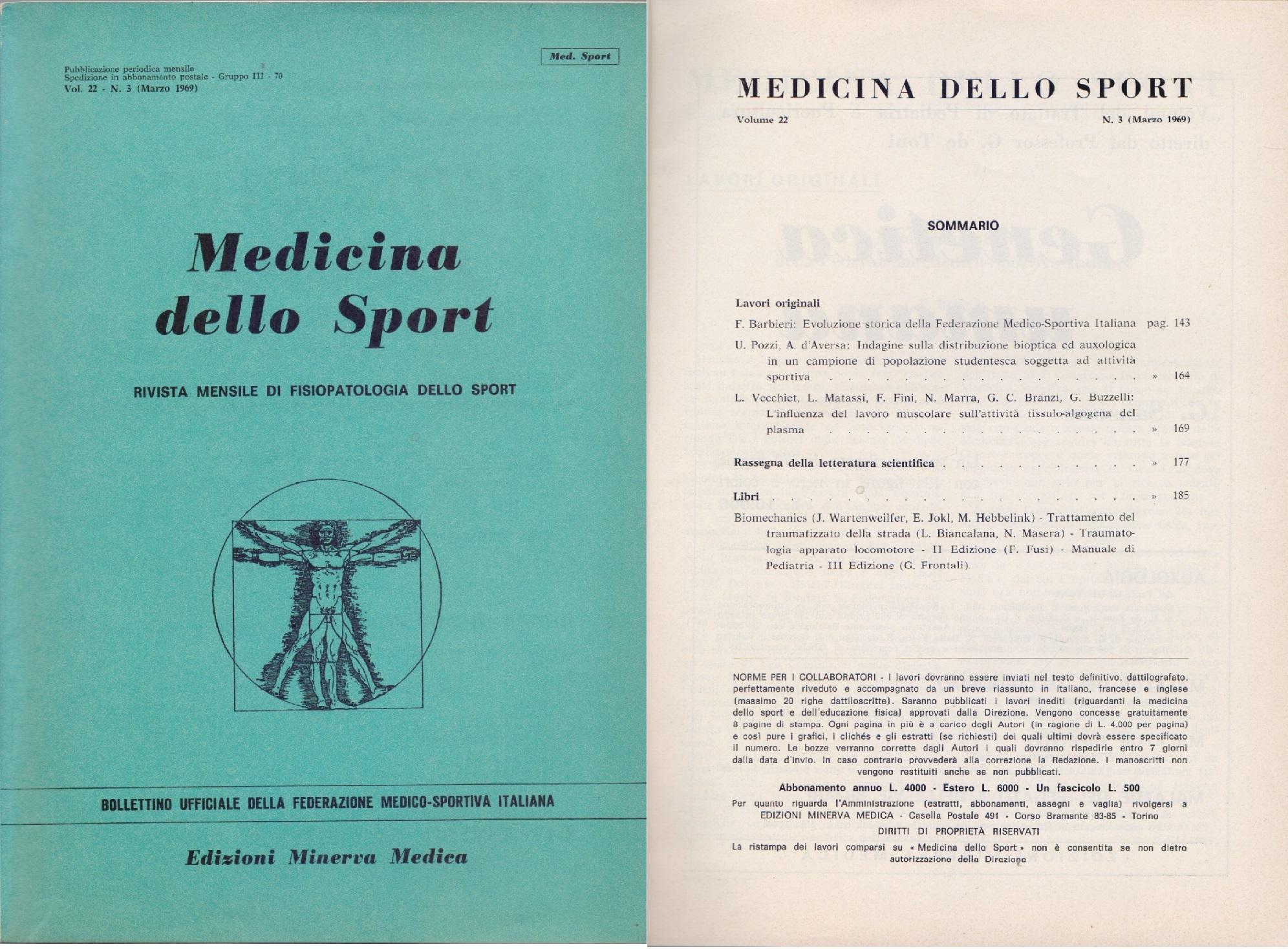 Medicina dello Sport N 3 Marzo 1969