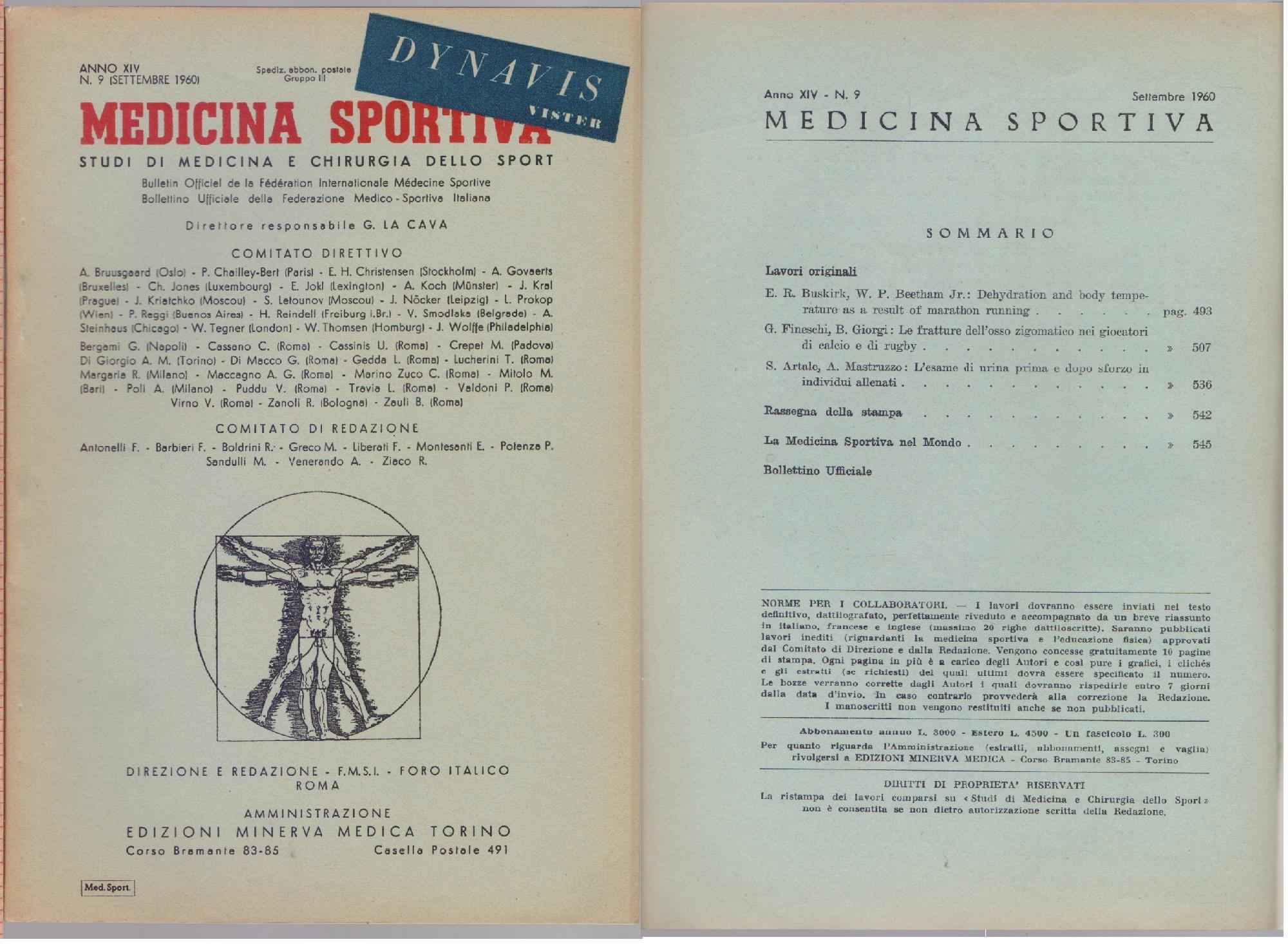 Medicina Sportiva Studi di Medicina e Chirurgia dello Sport Anno …