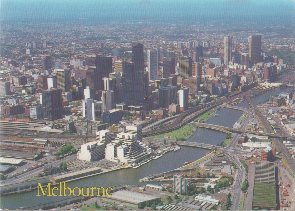 Melbourne. Viaggiata 1990