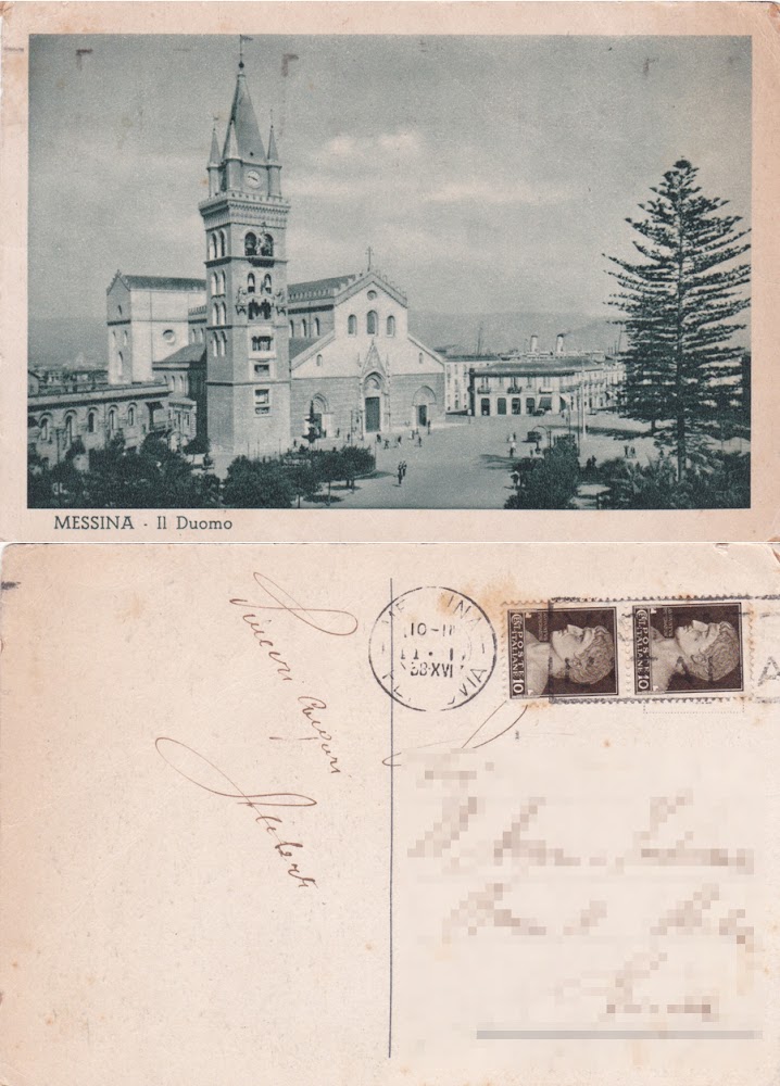 Messina. Il Duomo. Viaggiata 1938