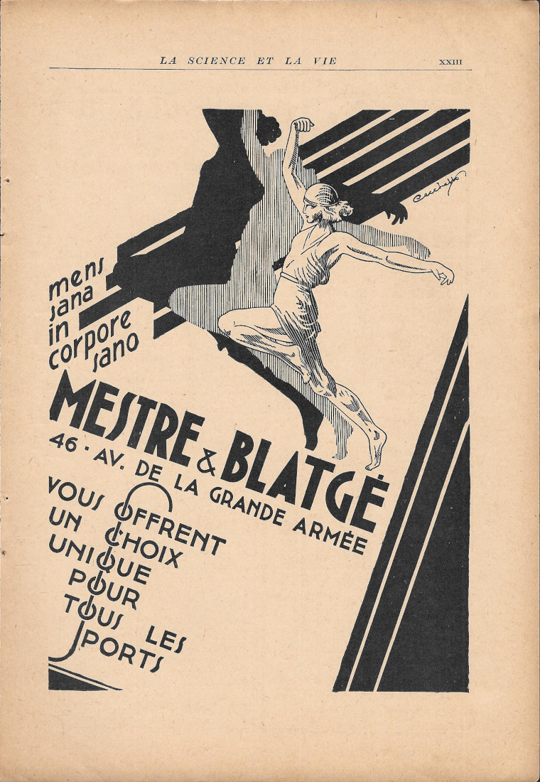 Mestre &amp; Blatgé - Advertising 1930
