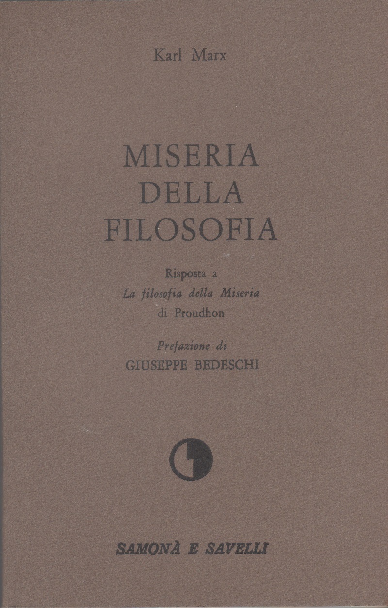 Miseria della filosofia - Karl Marx