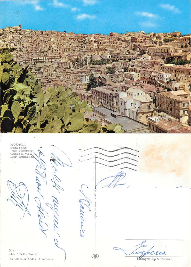 Modica. Panorama. Viaggiata