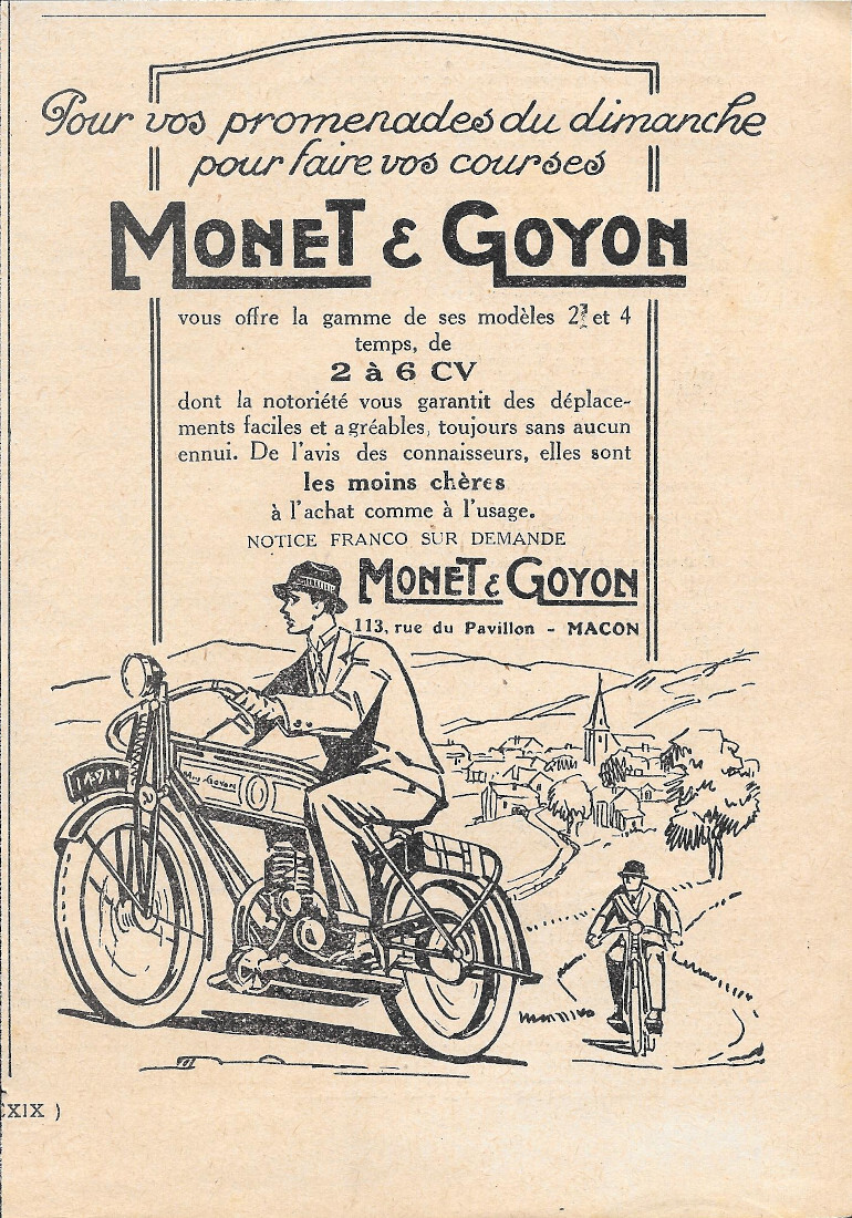 Monet &amp; Goyon - Advertising 1928
