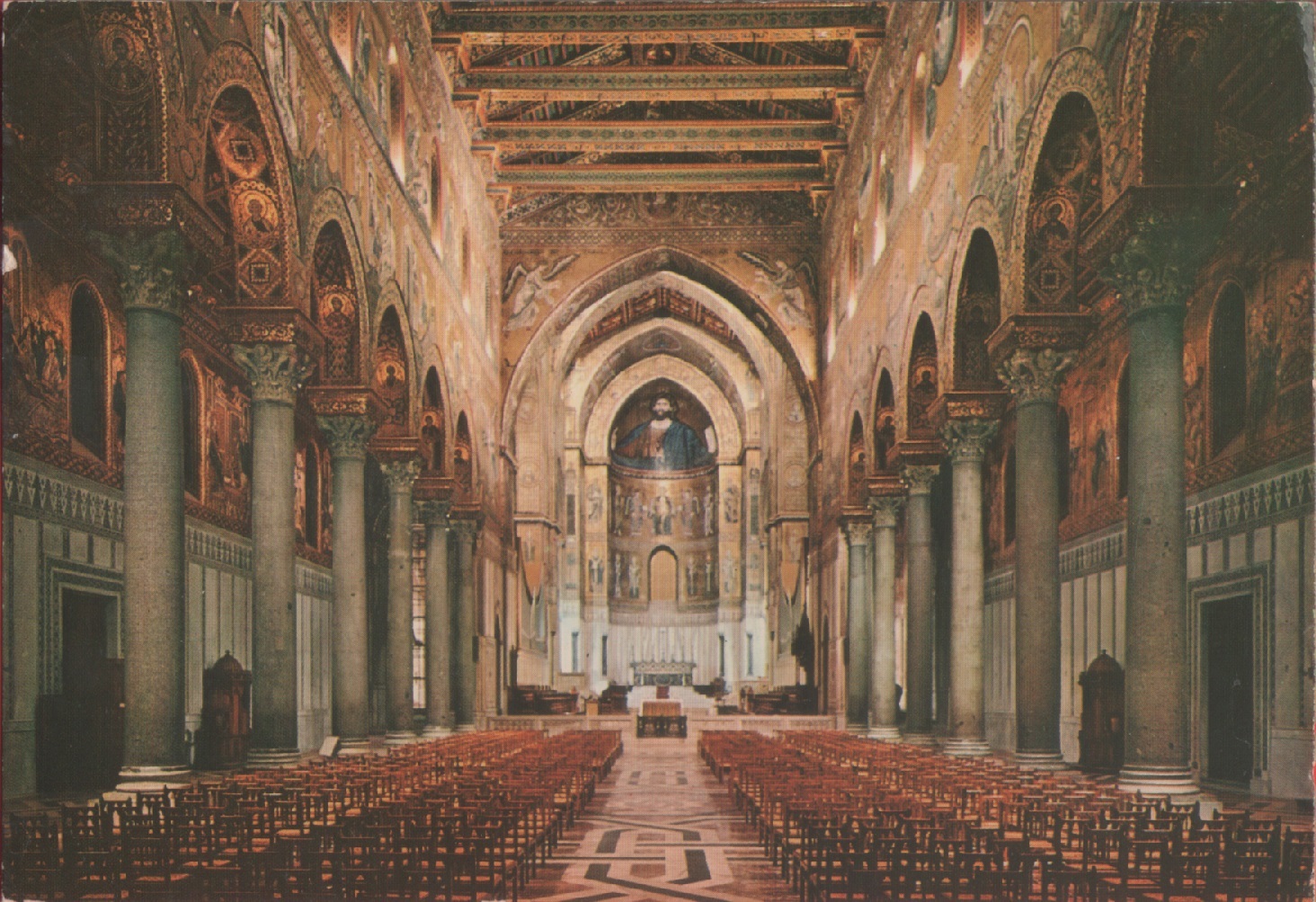 Monreale (PA). Interno del Duomo. Non viaggiata