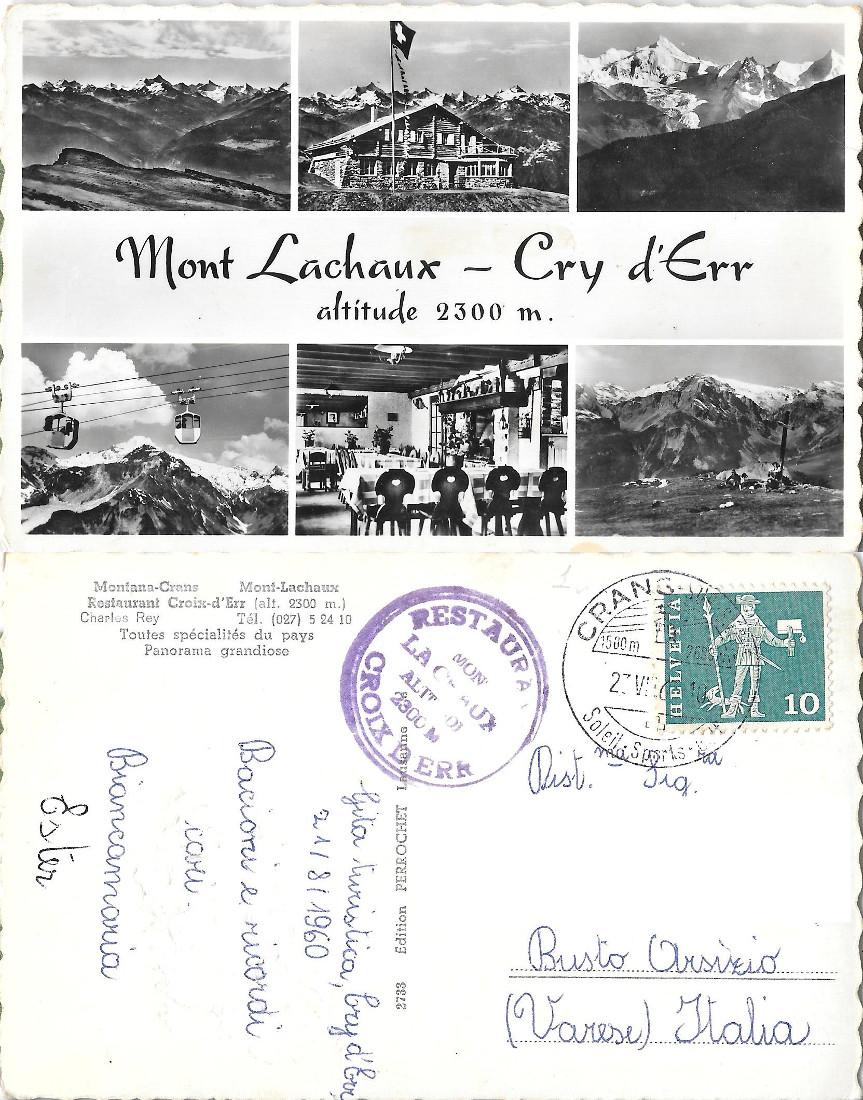 Mont Lachaux. Cry d'Err. Viaggiata 1960