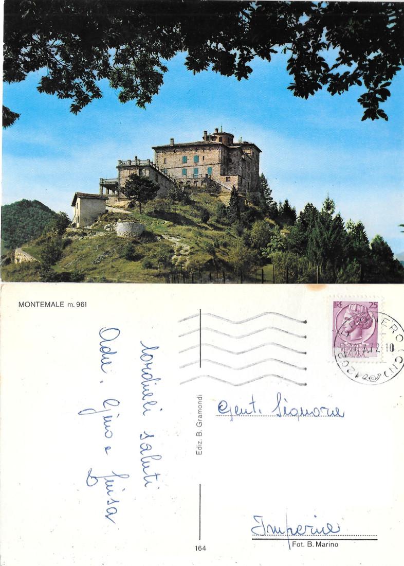 Montemale (CN). Viaggiata 1972