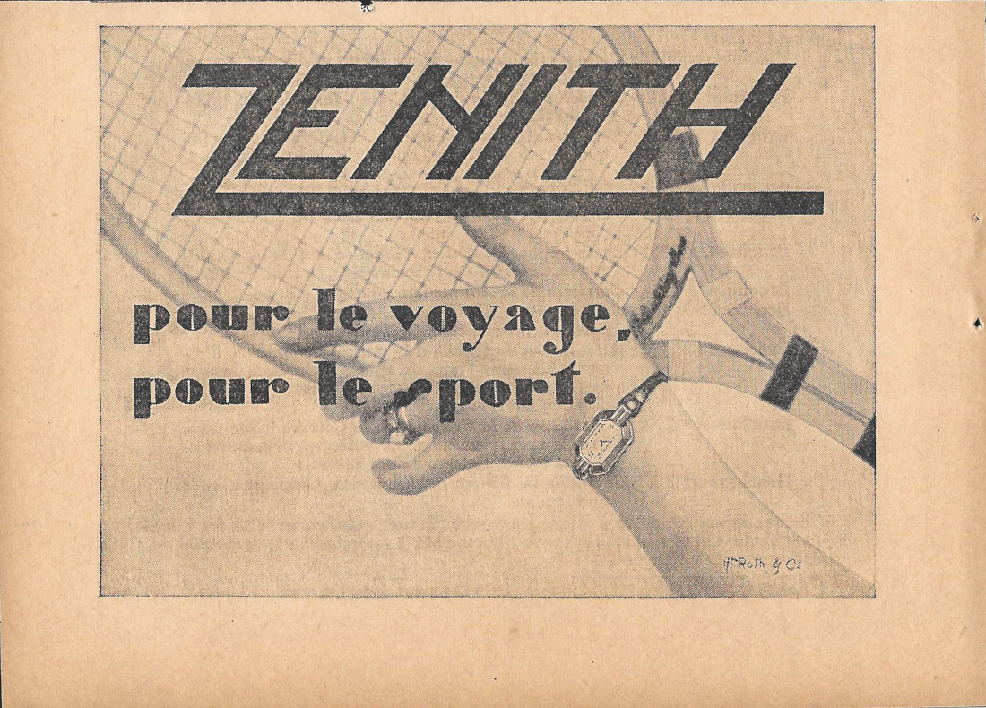 Montre Zenith pour le voyage, pour le sport - Advertising …