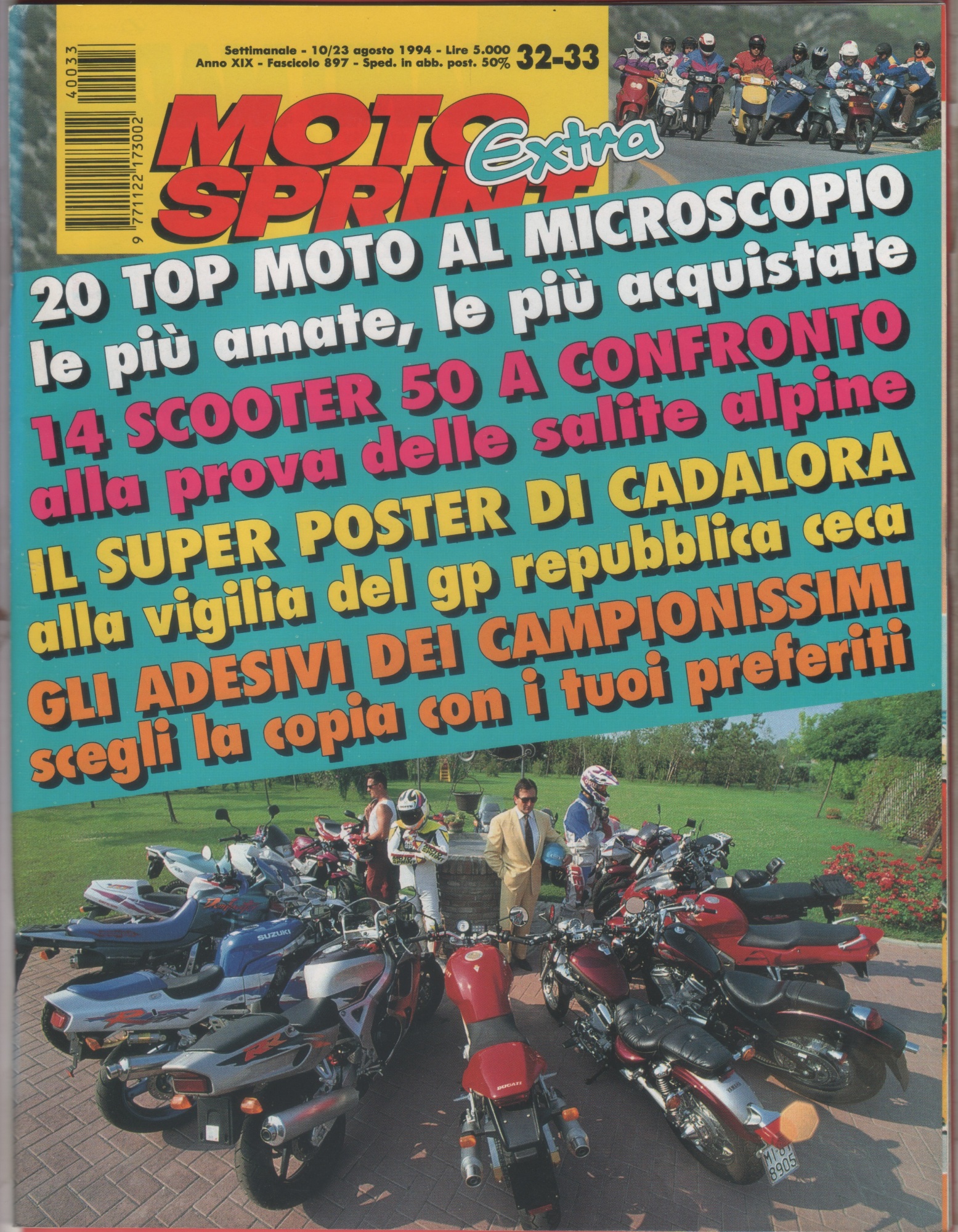 Moto sprint. 1994, n. 32-33. 20 top moto al microscopio; …