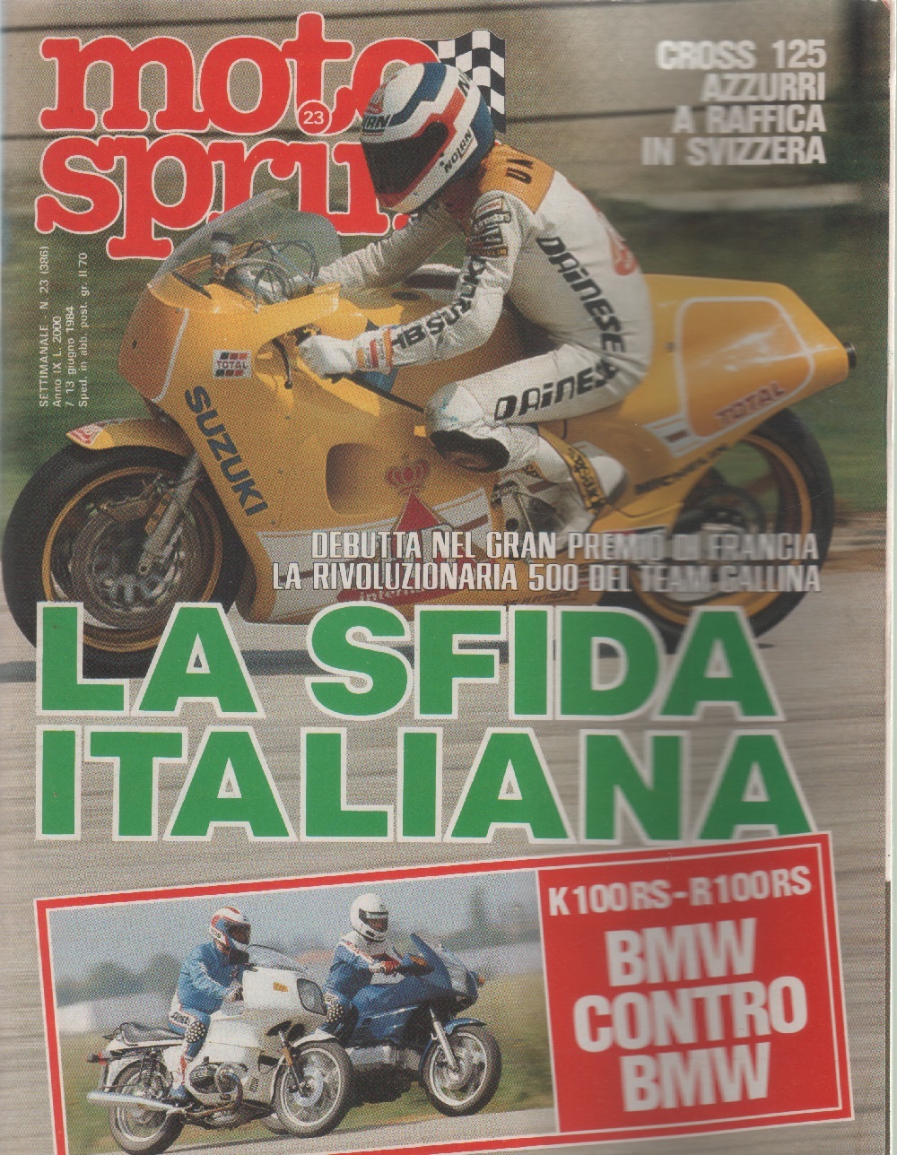 Moto sprint. n. 23 - 1984. La sfida italiana