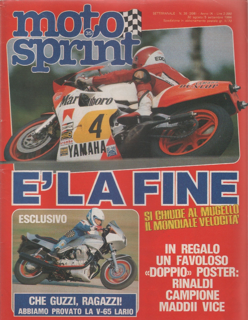 Moto sprint. n. 35 - 1984. È la fine