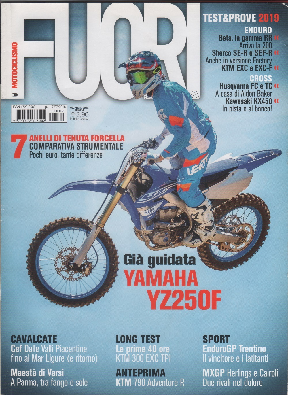 Motociclismo fuoristrada. Rivista, agosto/settembre 2018
