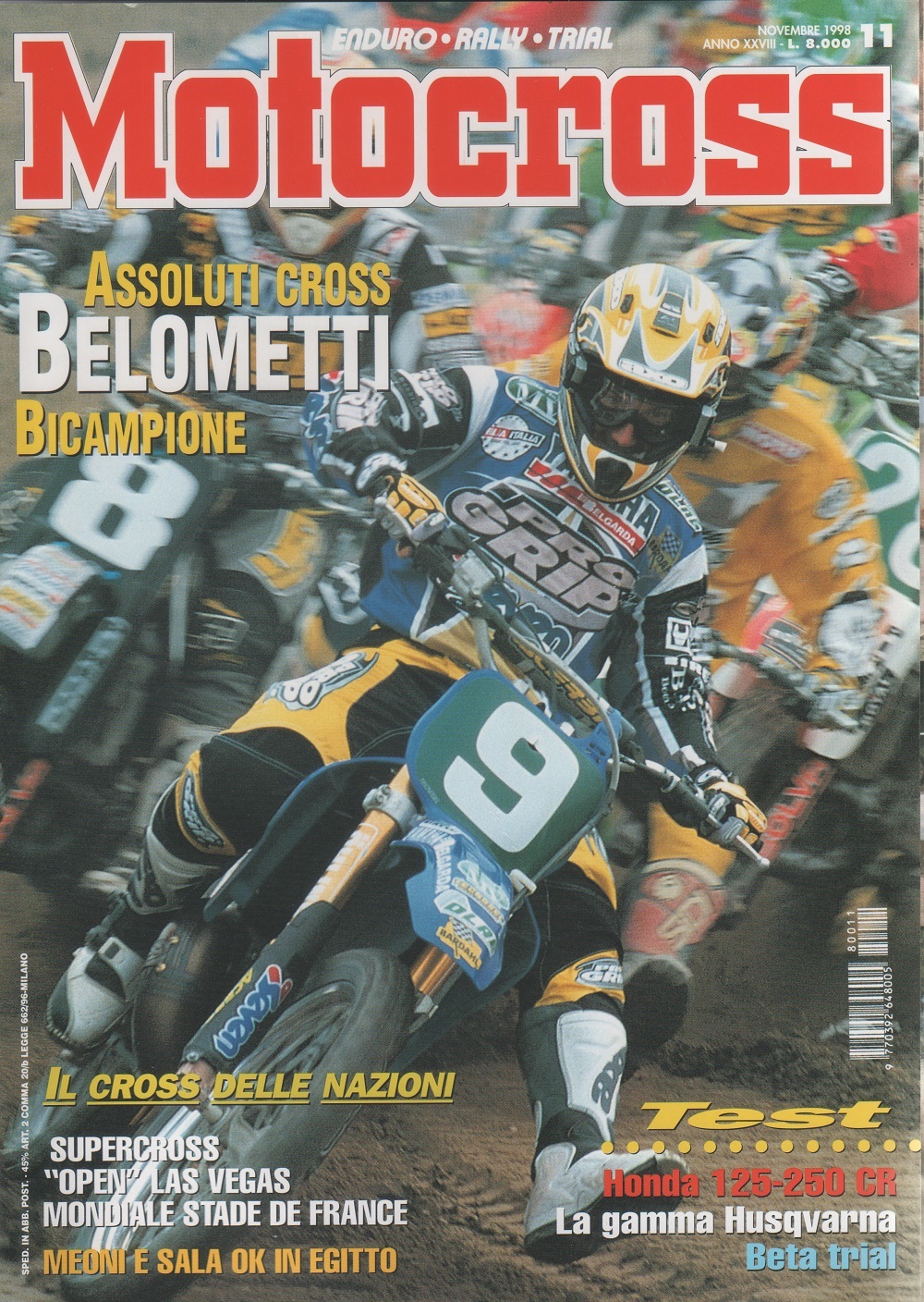 Motocross. Rivista, n. 11, novembre 1998