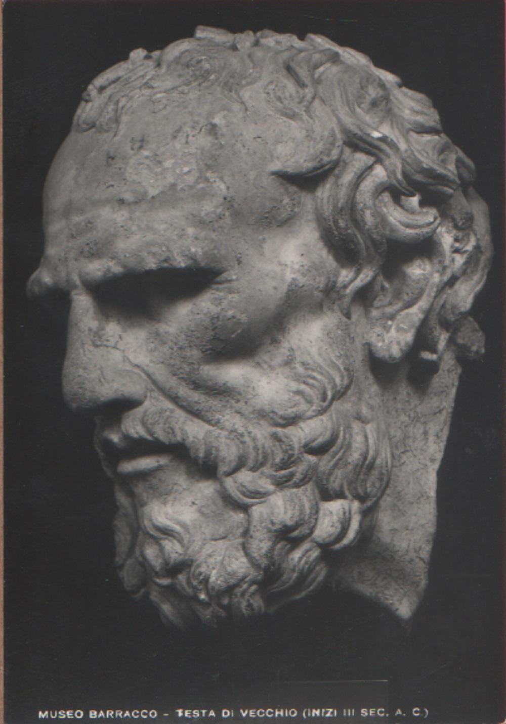 Museo Barracco. Testa di vecchio. Non viaggiata