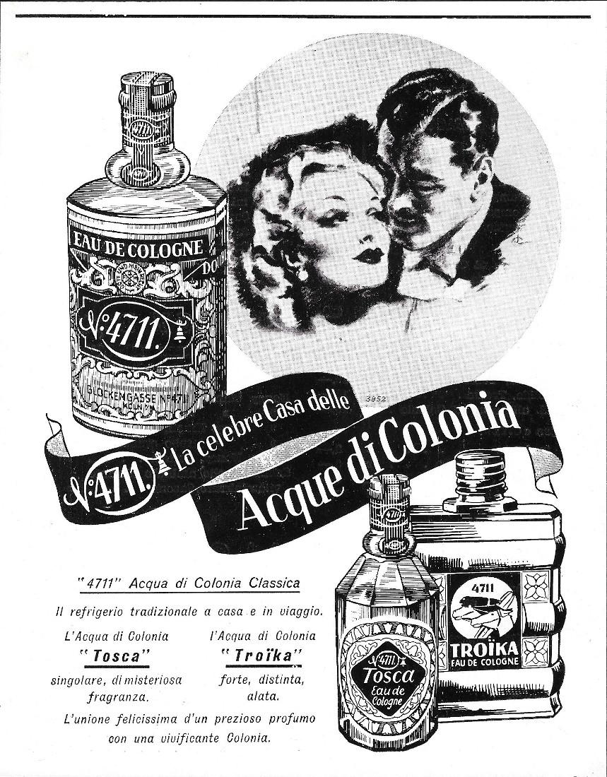 N. 4711, La celebre casa delle Acque di Colonia. Advertising …
