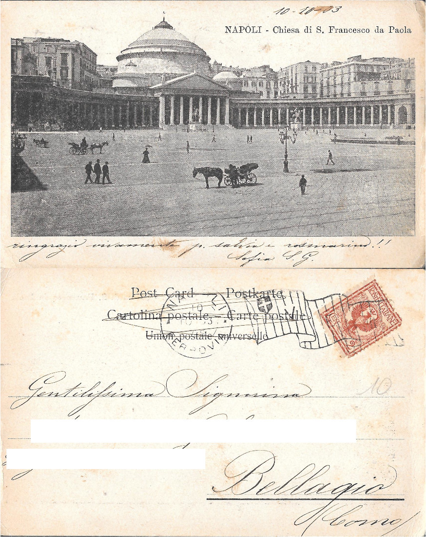 Napoli. Chiesa di S. Francesco da Paola. Viaggiata 1903