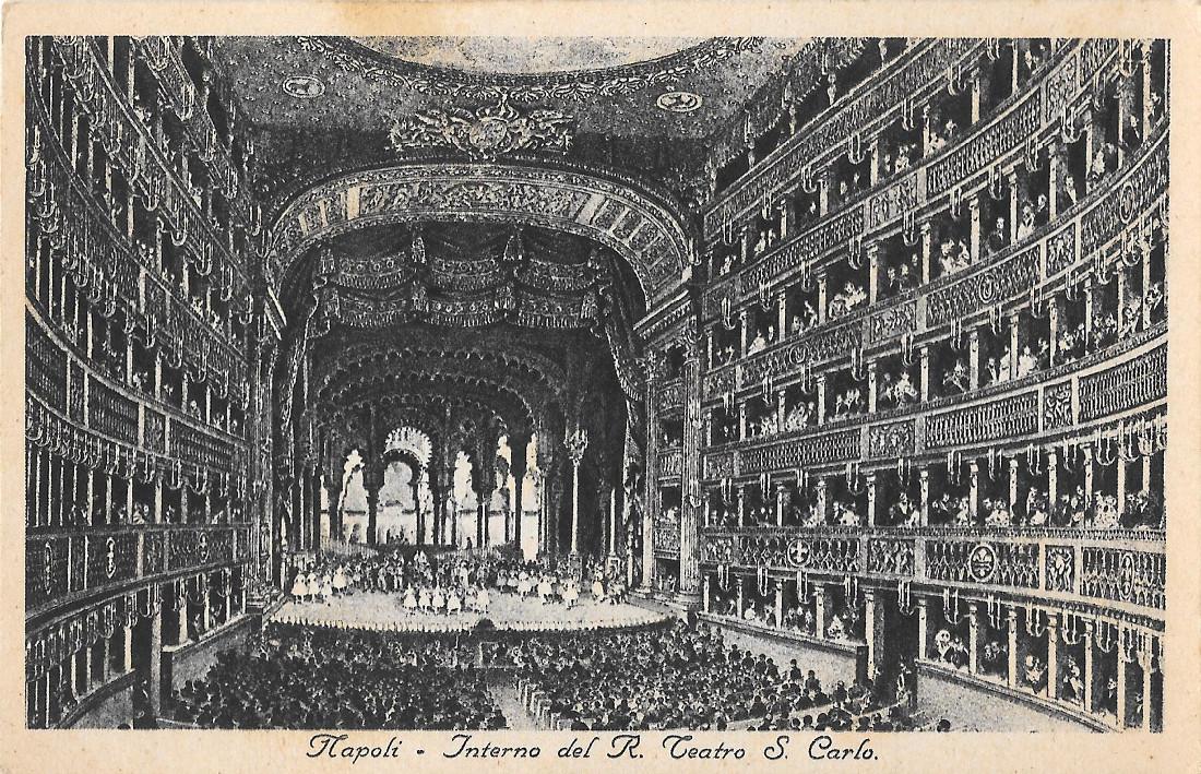 Napoli. Interno del R. Teatro S. Carlo. Non viaggiata. Originale