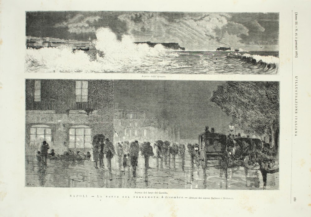 Napoli. La notte del terremoto: 5 dicembre. Stampa 1876