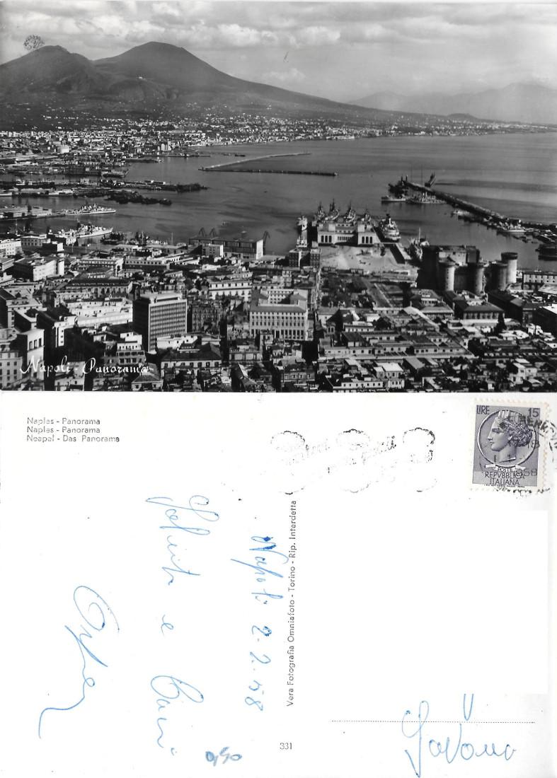 Napoli. Panorama. Viaggiata 1958