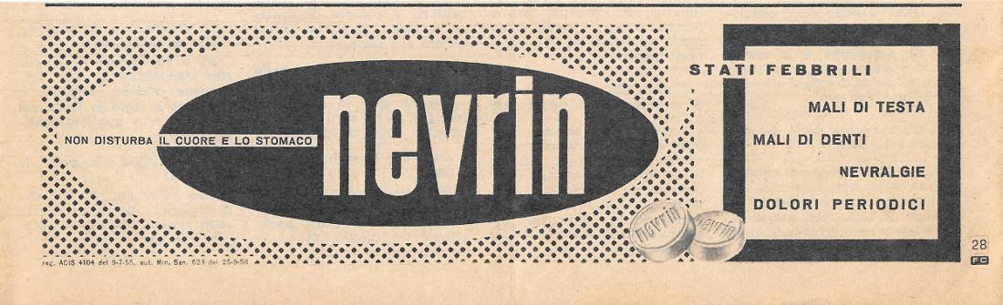 Nevrin. Stati febbrili, mali di testa, male di denti, nevralgie. …