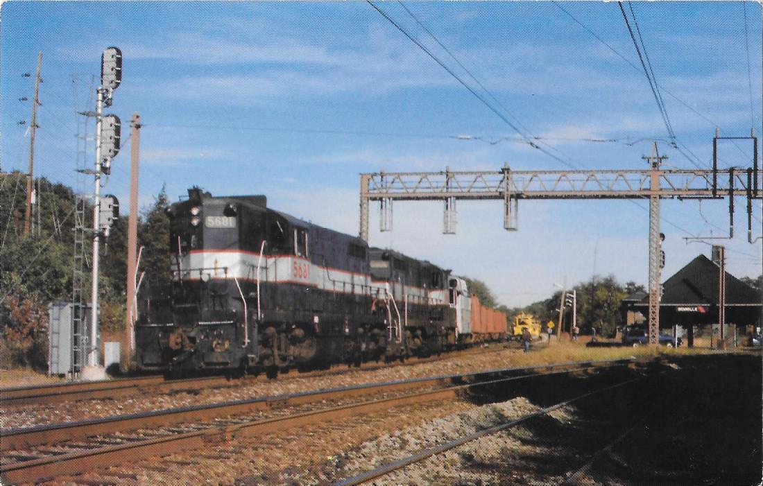 New Jersey Transit Worktrain. A pair of GP-7. Non viaggiata