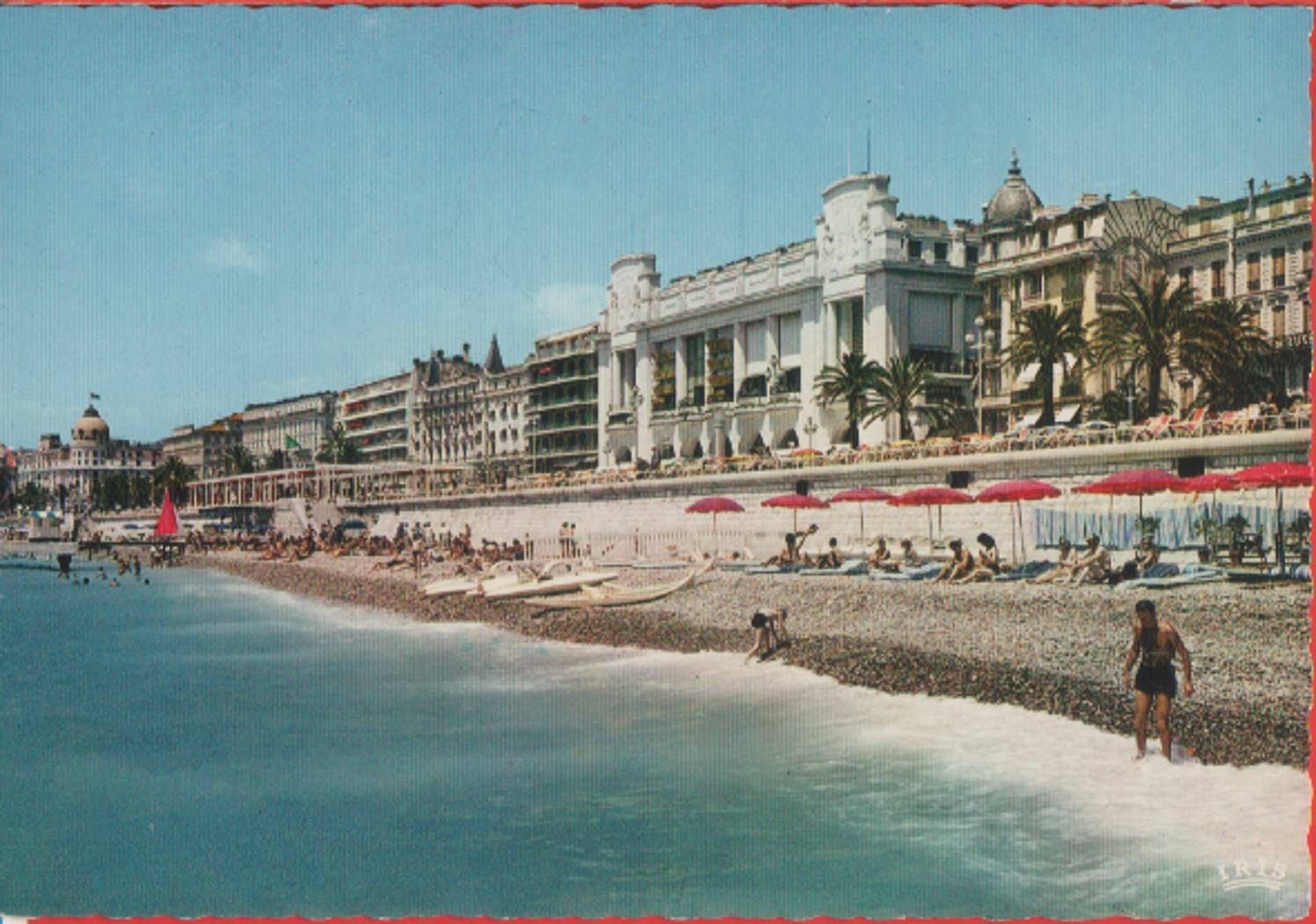 Nice-Nizza. La Promenade des Anglais, le Palis de la Mediterranee. …