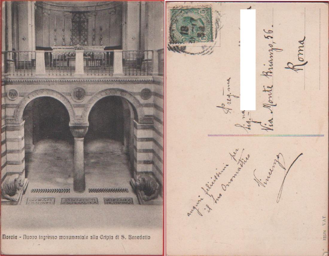 Norcia (PG). Nuovo ingresso monumentale alla Cripta di S. Benedetto. …