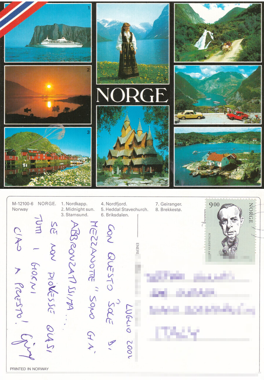 Norge. Norway - Viaggiata 2002