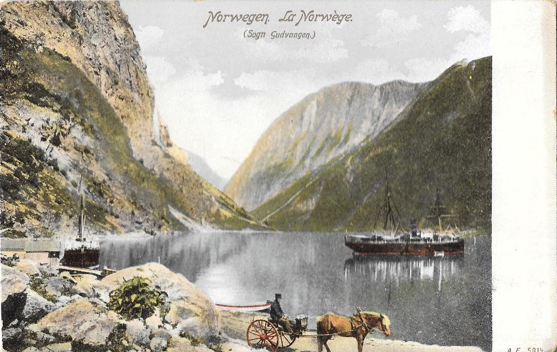 Norwegen. Sogn Gudvangen. Non viaggiata