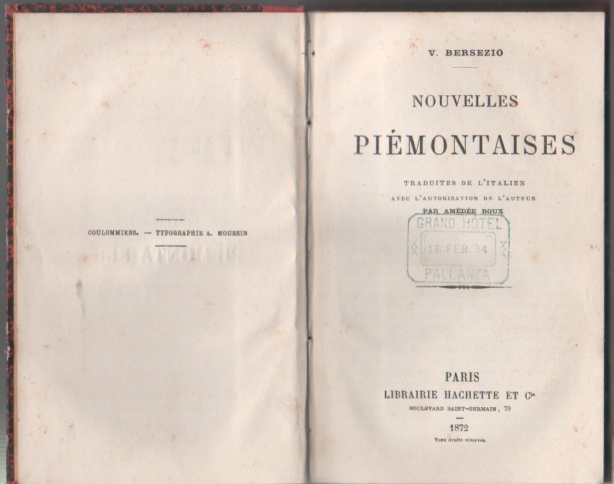 Nouvelles piémontaises - Vittorio Bersezio